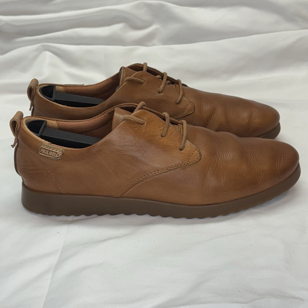 Pikolinos Leather Lace-Up Sneakers Women's EU 38 US 7.5 Mallorca Brown Oxford